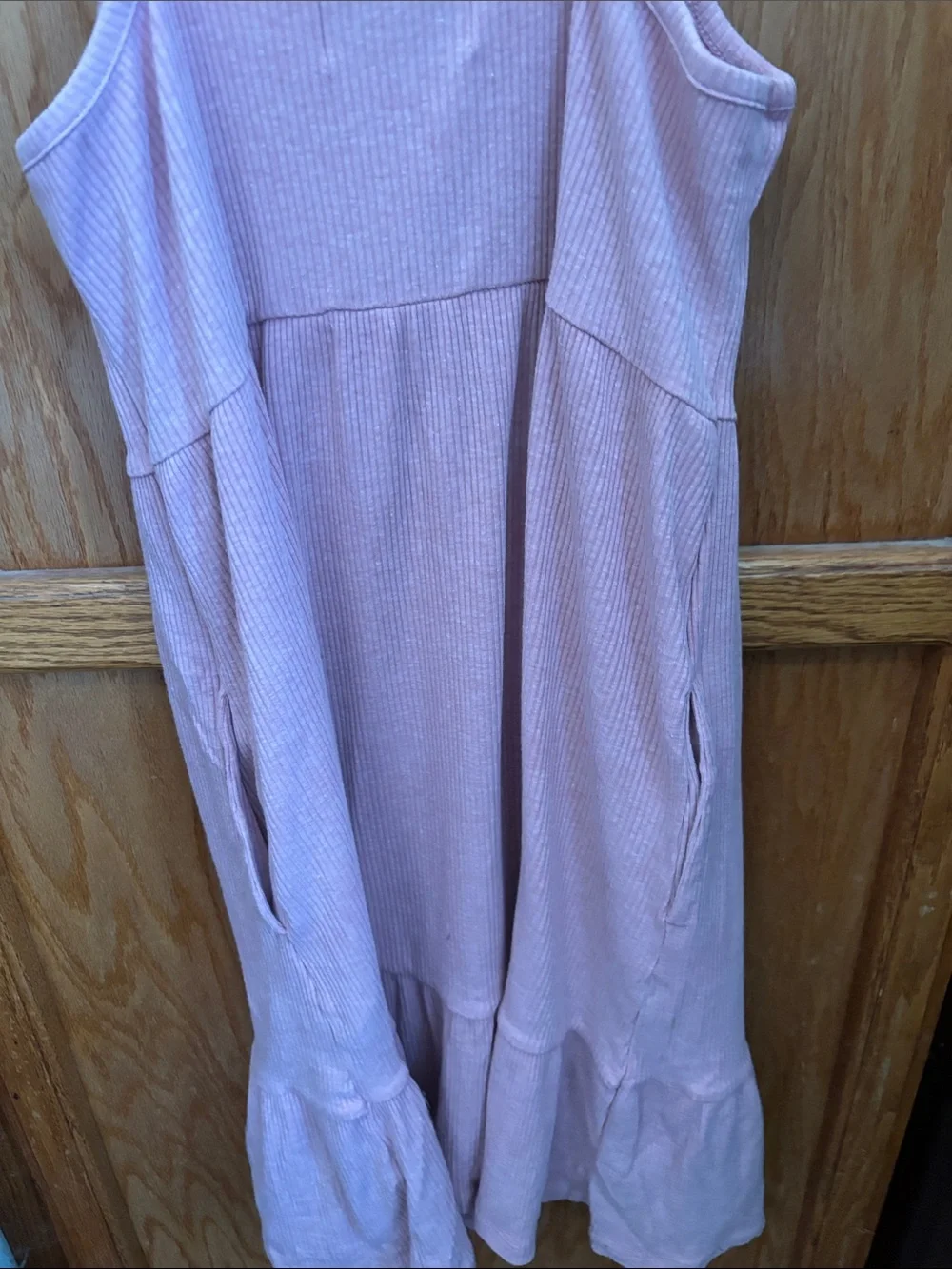 Old Navy Dusty Pink Ribbed Tank Dress
